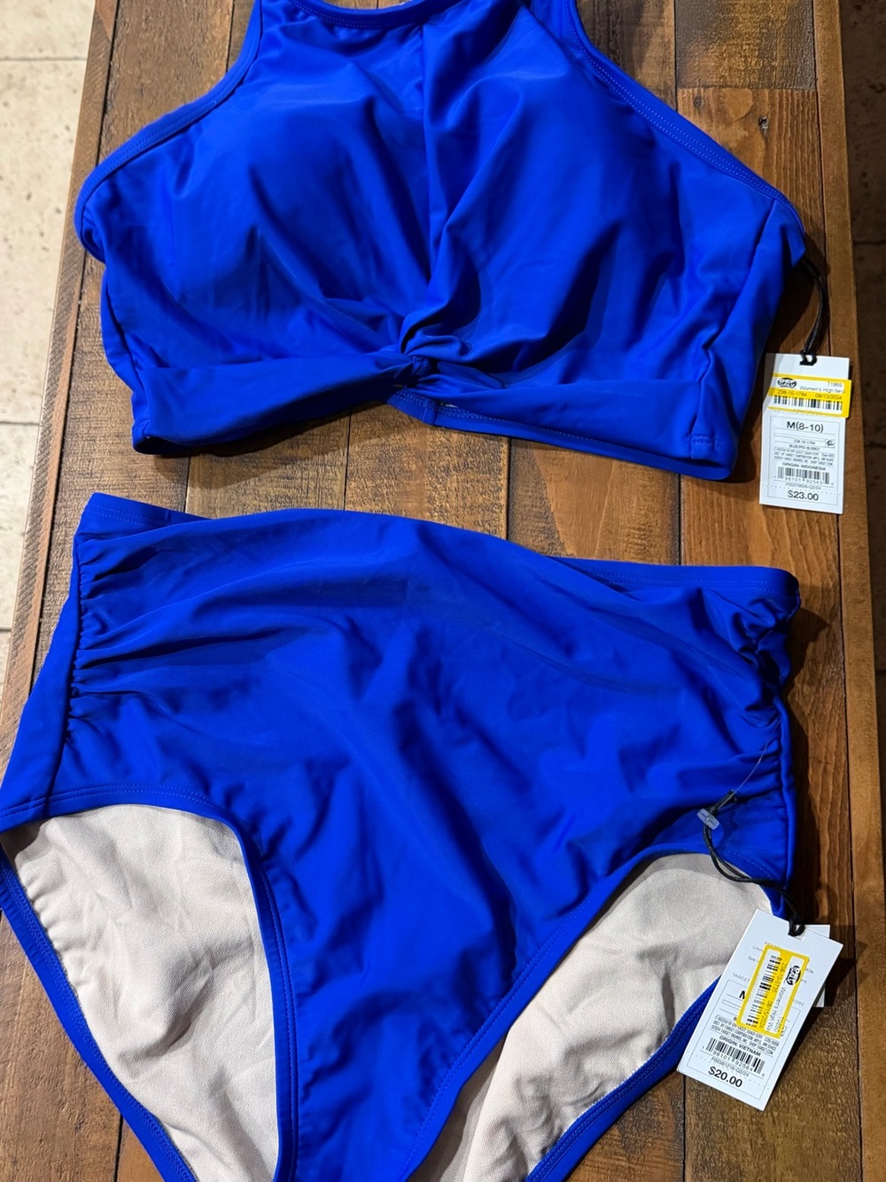 Target Royal Blue High-Neck Bikini Set